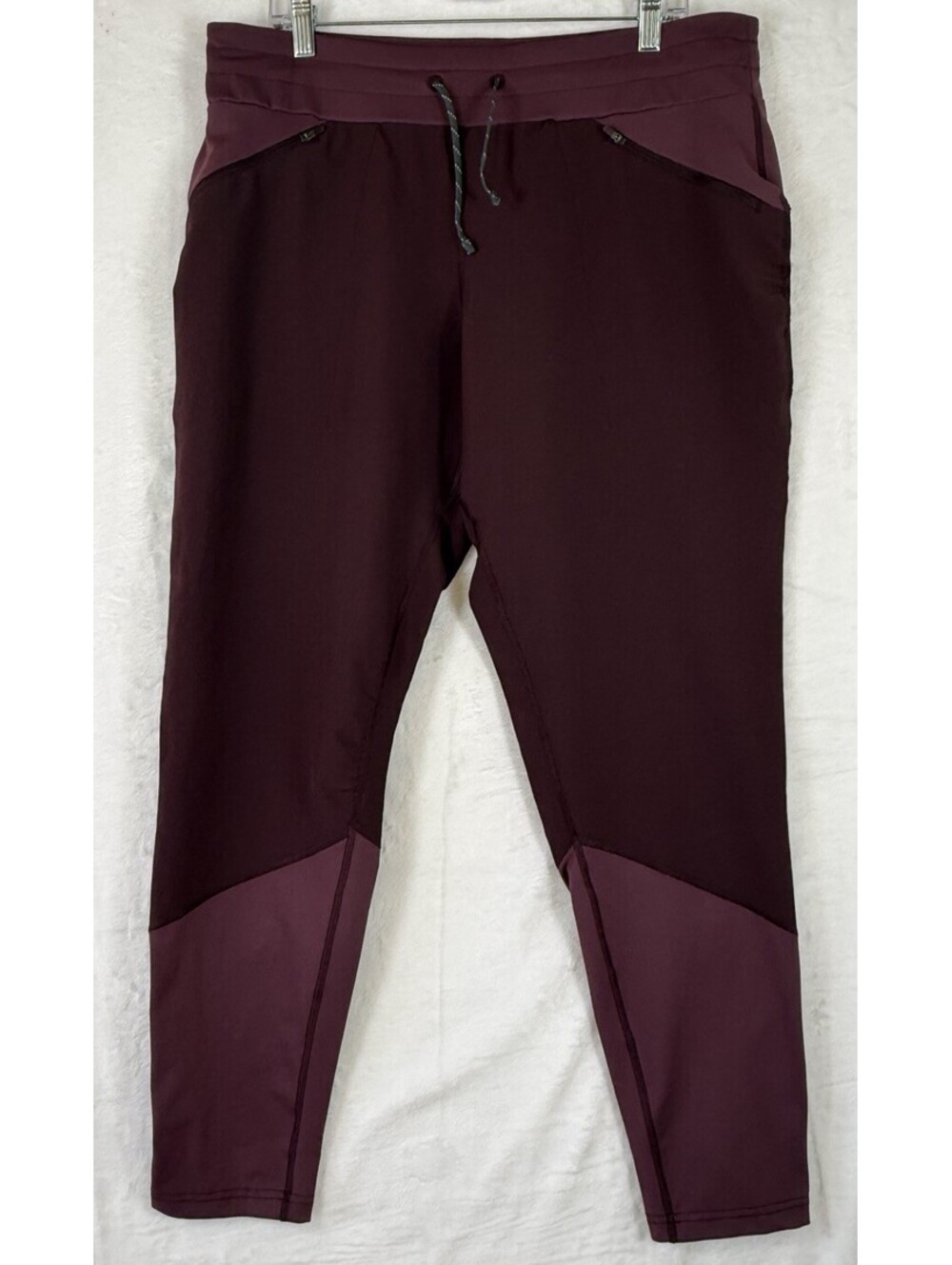 Columbia Savanna Hill Hybrid Joggers Large Womens Pants Burgundy Red